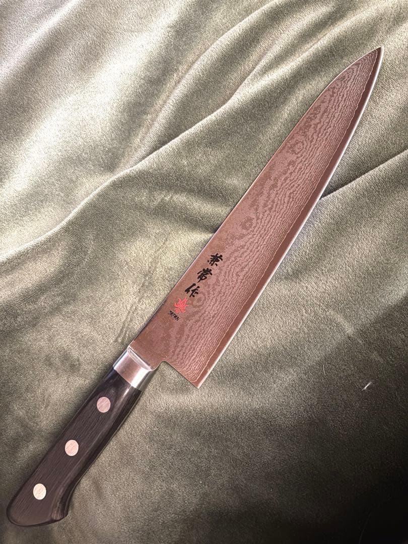 包丁 兼常作 33層ダマスカス鋼VG-10 牛刀210mm