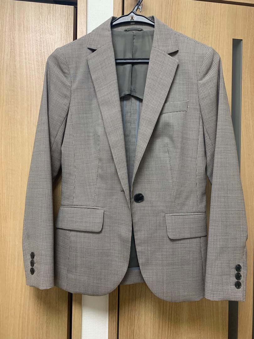 スーツスクエア WEB限定パンツスーツジャケットセット ガンクラブチェック7号