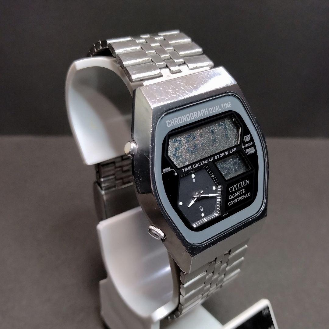 【レアカラー！70's VTG】シチズン クォーツ デジアナ 1st model