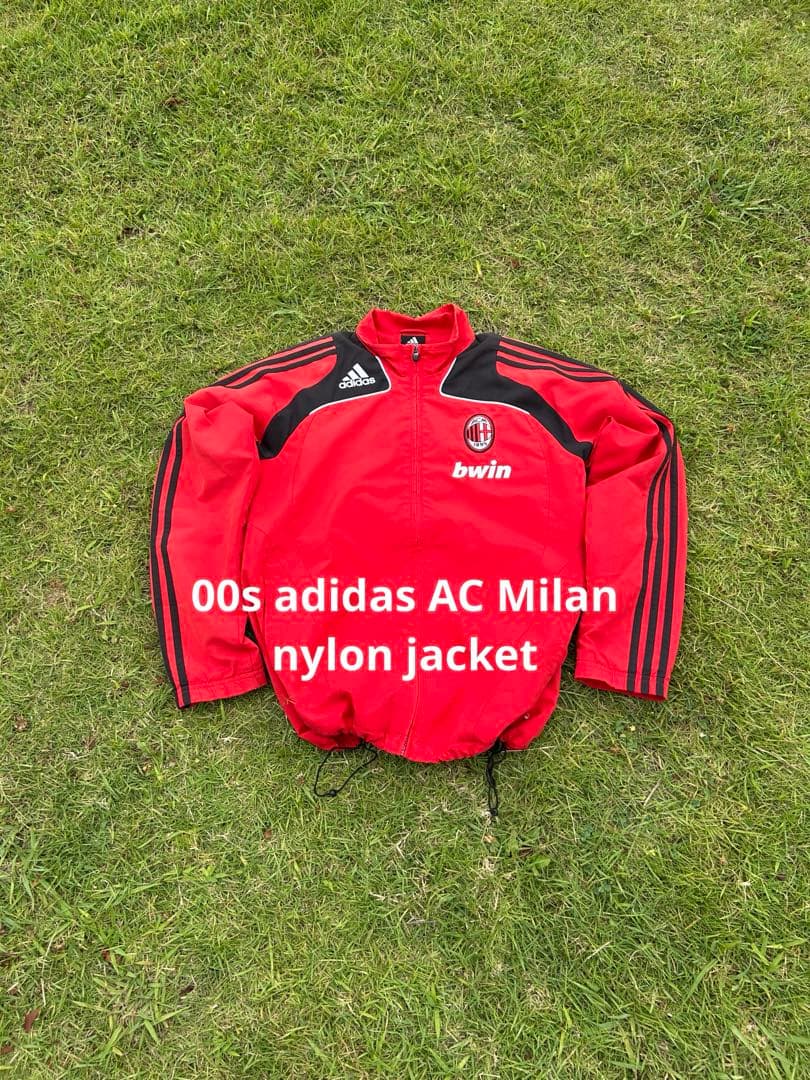 00s adidas ACミラン　ナイロンジャケット　y2k テック系