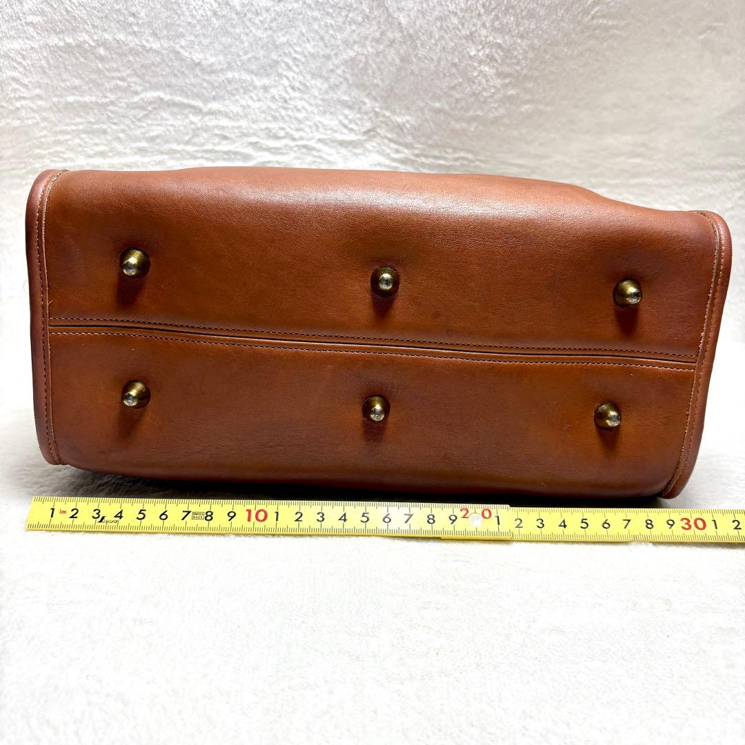 美品 coach old coach 2way ショルダーバッグ ボストン 茶