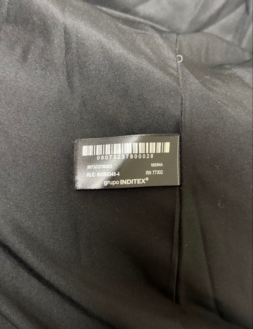 ZARA ダウンジャケット ブラック ファー付き