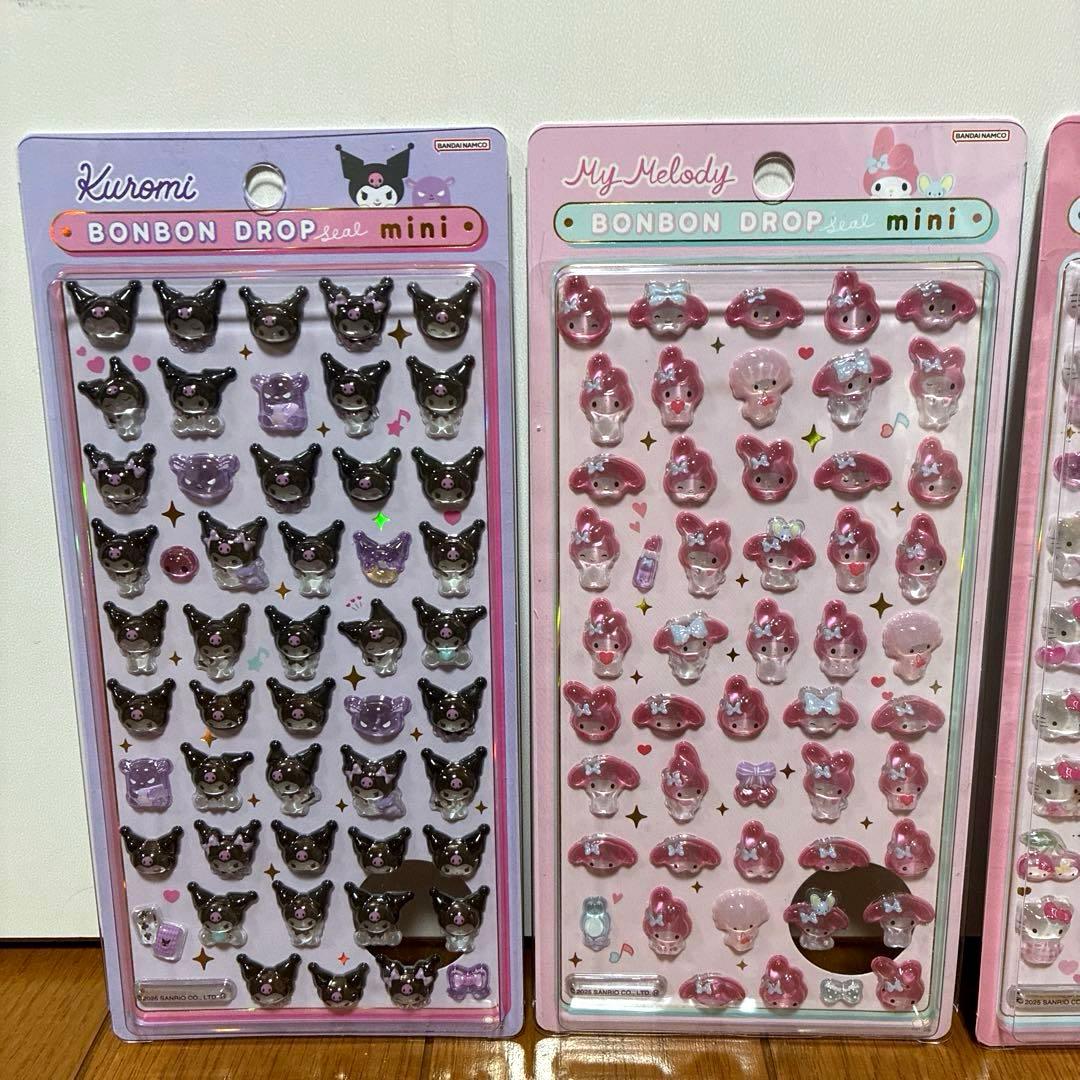 『正規品』ボンボンドロップシール　ミニ　コンプリートセット　8種　サンリオ
