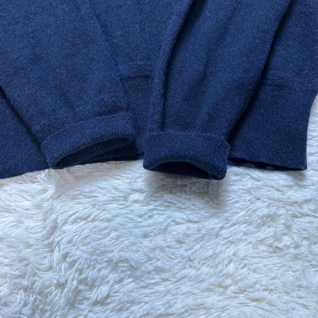 美品✨RRL ニット カシミヤ100 クルーネック ネイビー M ラルフローレン