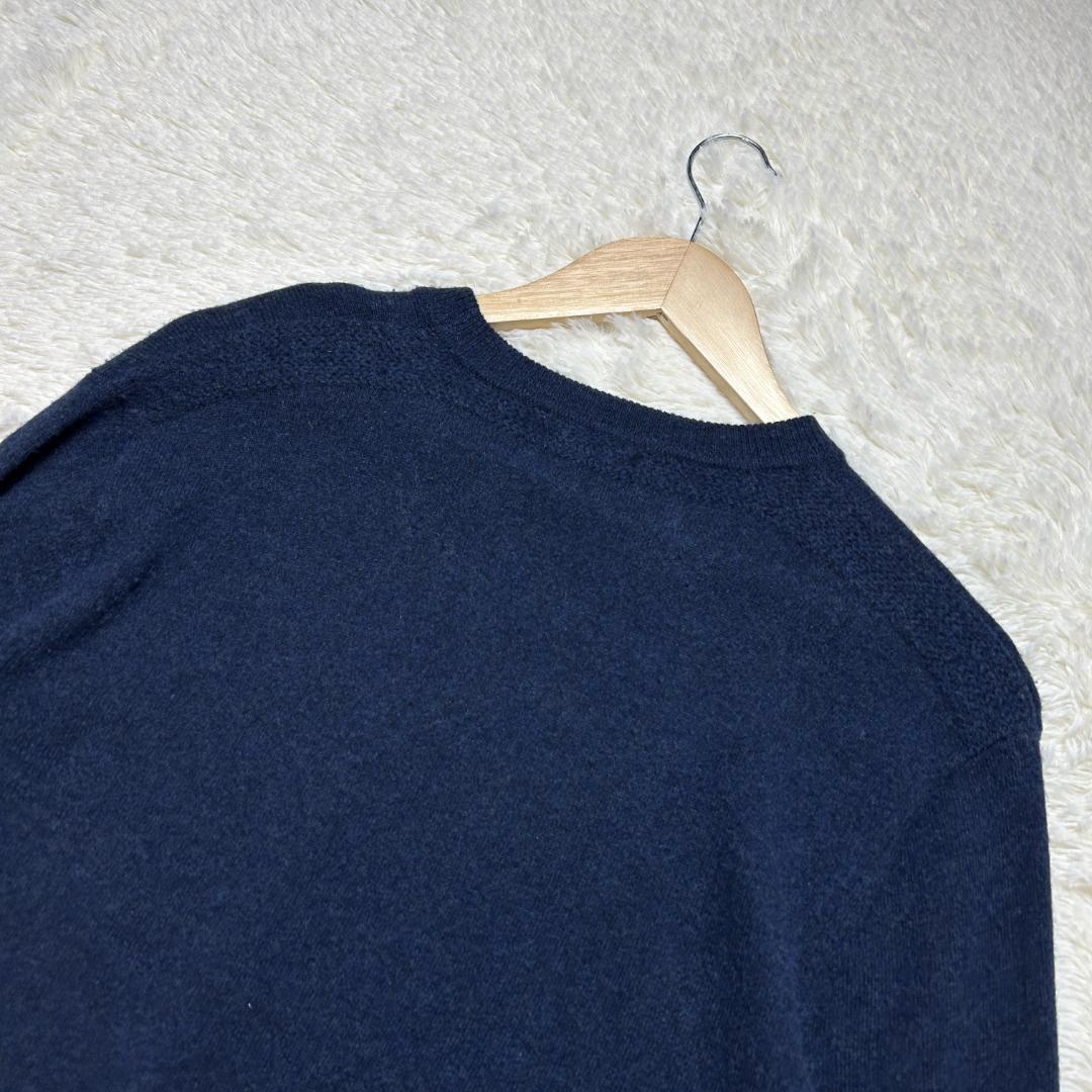美品✨RRL ニット カシミヤ100 クルーネック ネイビー M ラルフローレン