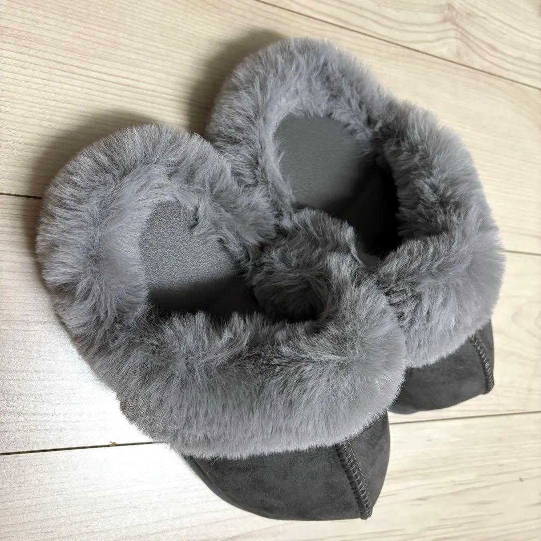 Racbaki ファーサボ　グレー　ラクバキ　M 矯正靴