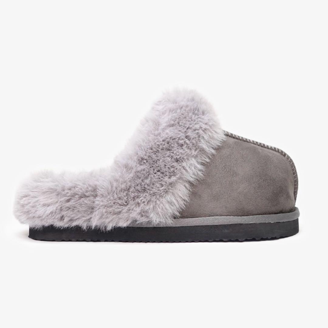 Racbaki ファーサボ　グレー　ラクバキ　M 矯正靴