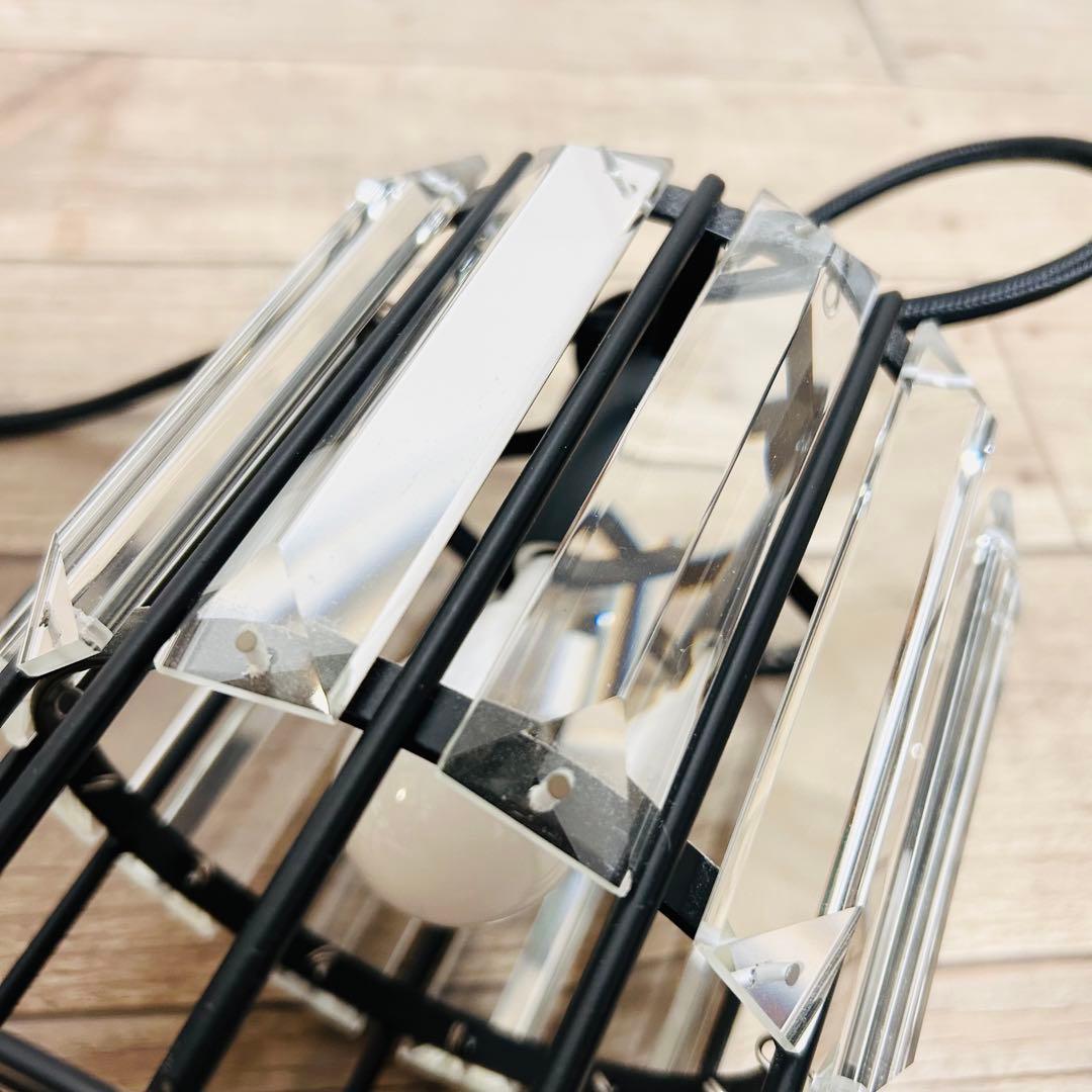 美品 アイアンとベベルドグラス ペンダントライト Noel (ノエル) 3個