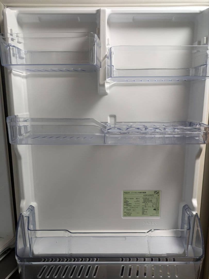 シルバー冷蔵庫 AQUA アクア 2022年製 430L 【送料込】