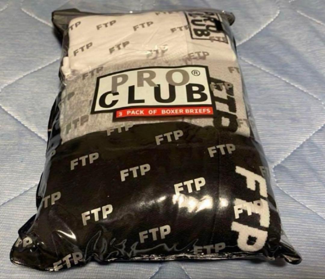 ラス1 FTP + PRO CLUB 3 PACK BOXER BRIEFS L
