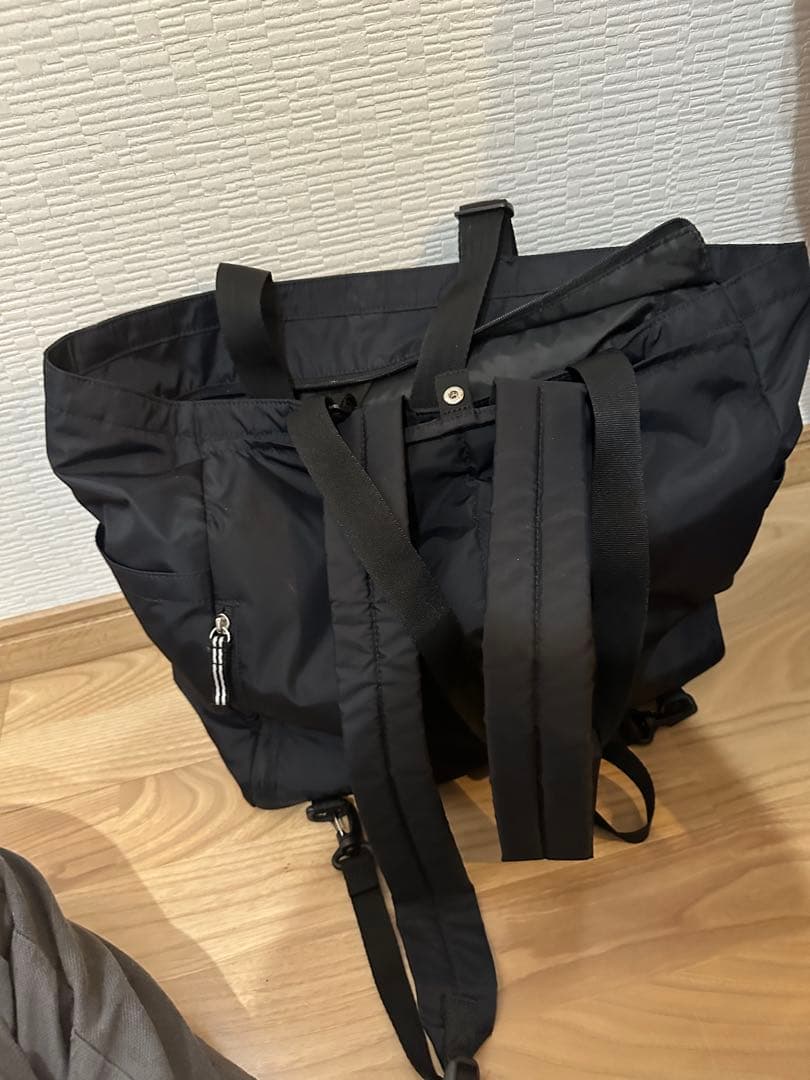 agnis b. アニエスべー　ブラック　マザーズバッグ