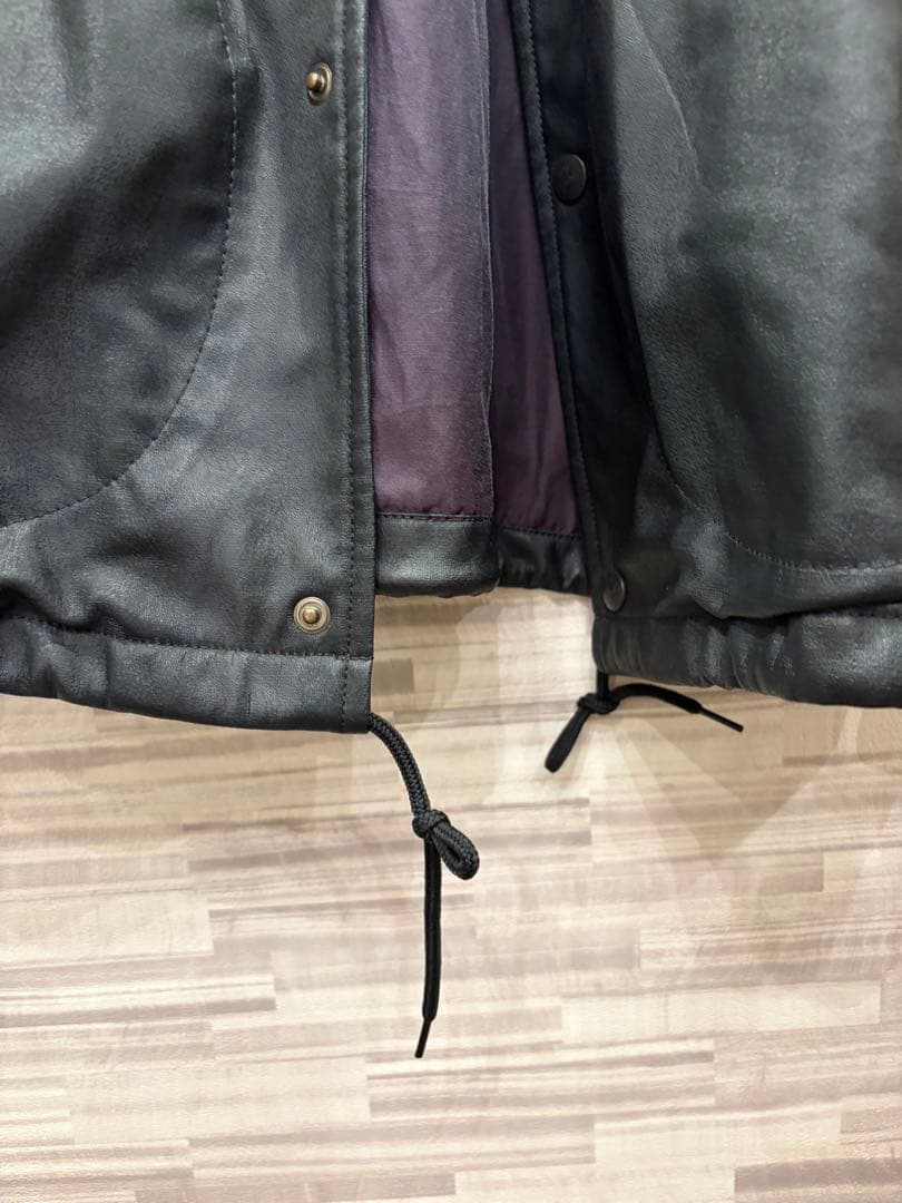 Needles ニードルス　コーチジャケット　黒　レオパード　サイズS