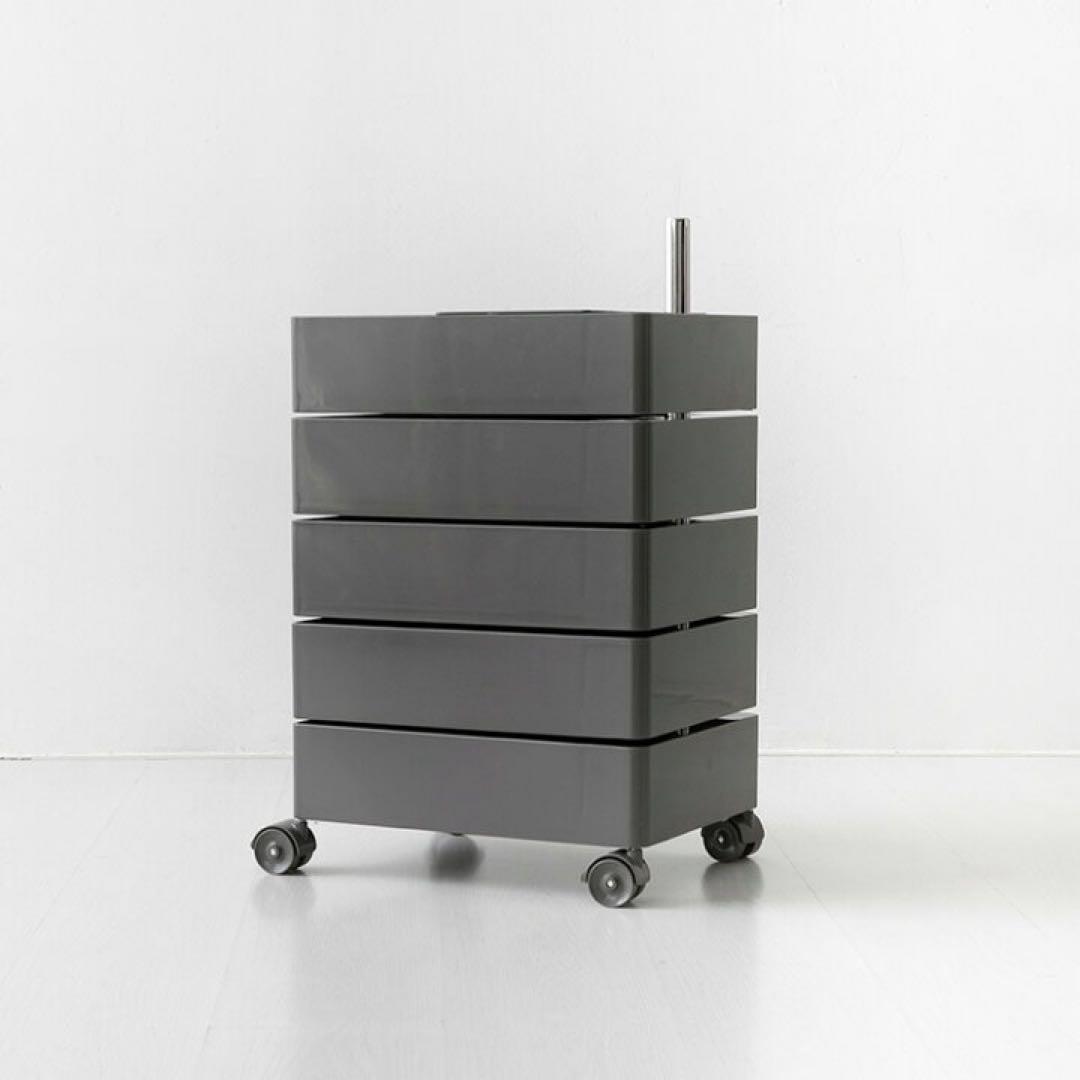 MARKET B 回転式収納ワゴン キャスター付き 5段