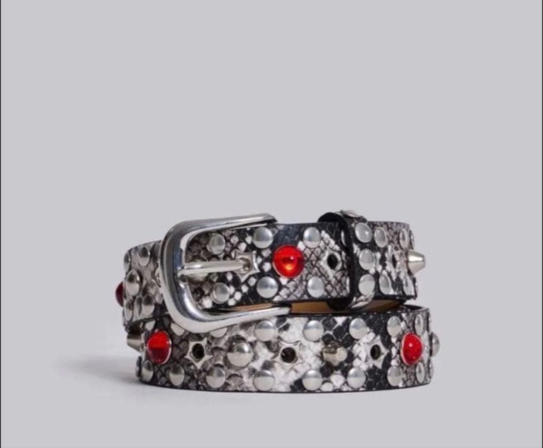 試着のみ JADED LONDON Mamba Belt スタースタッズベルト