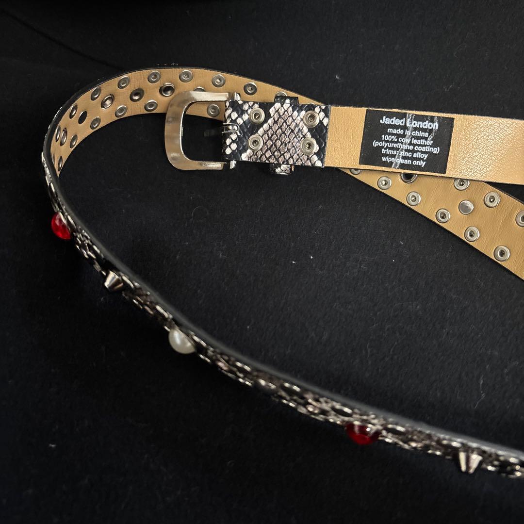 試着のみ JADED LONDON Mamba Belt スタースタッズベルト