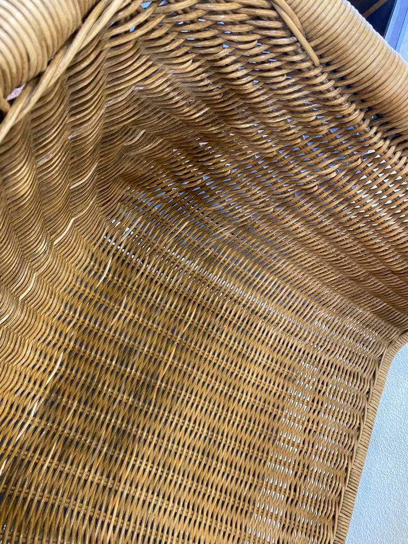 ラタン スチールチェア ミッドセンチュリー 詳細不明