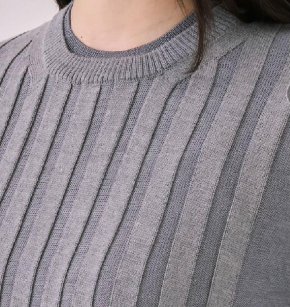 UNITED TOKYO リップルレイヤーニット