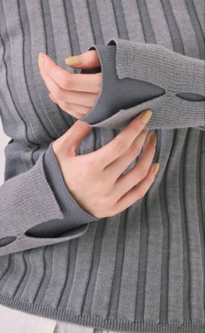 UNITED TOKYO リップルレイヤーニット