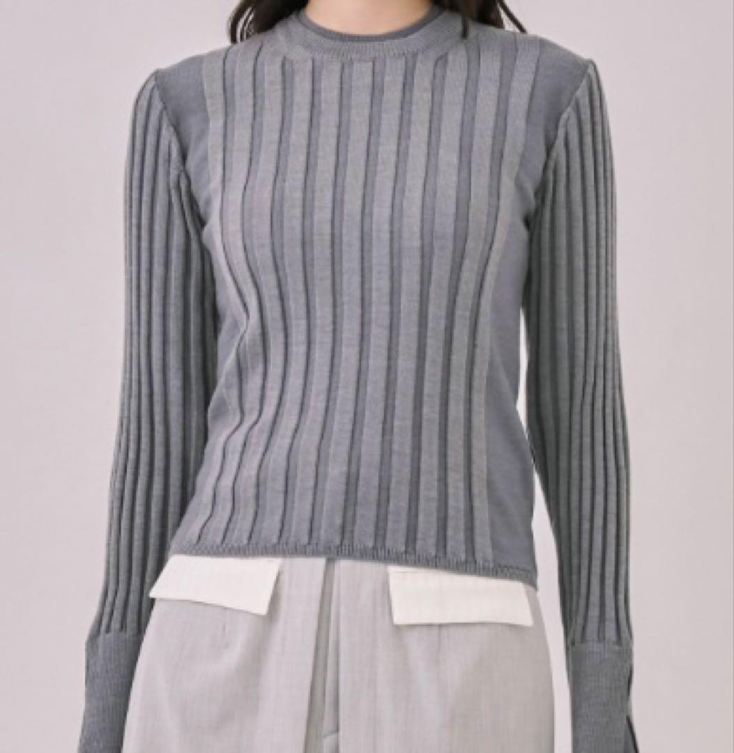 UNITED TOKYO リップルレイヤーニット