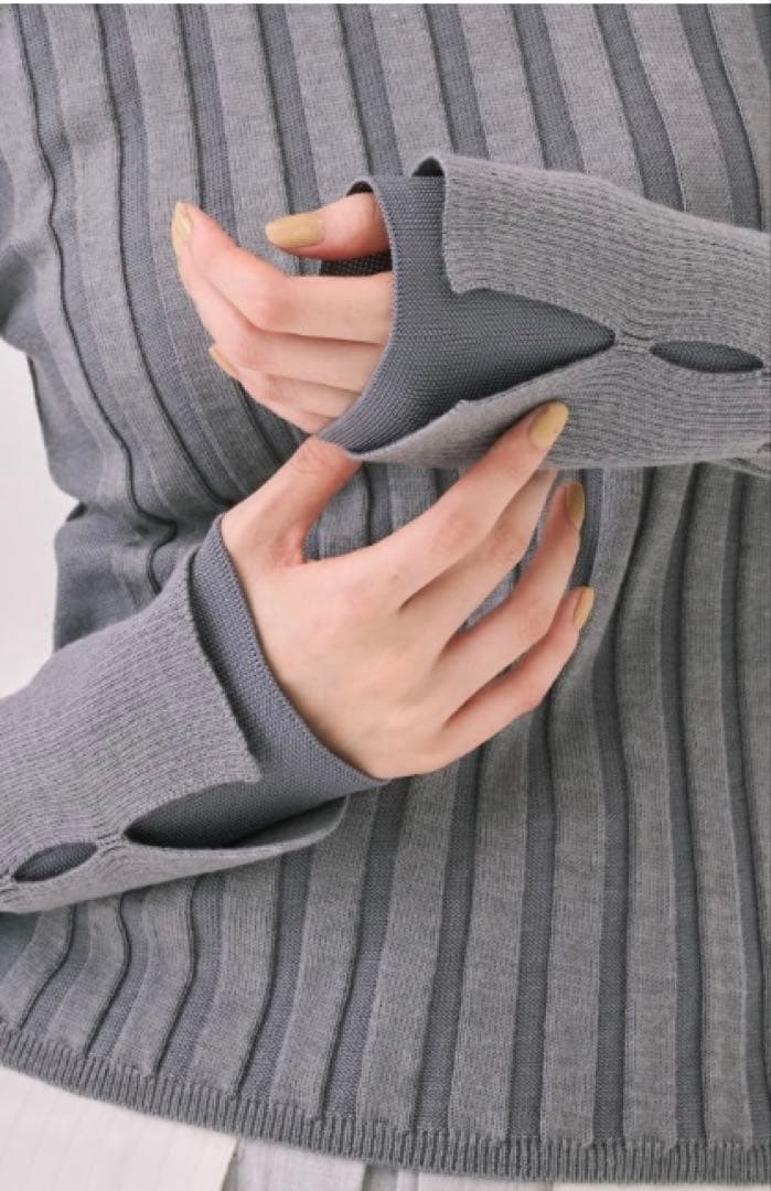 UNITED TOKYO リップルレイヤーニット