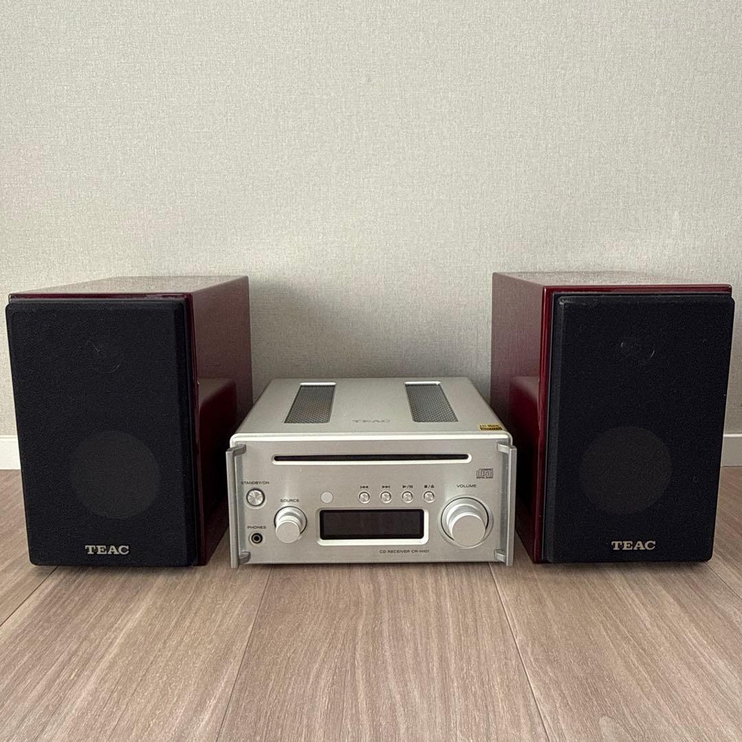 【美品】TEAC CR-H101 LS-101HR CDレシーバー スピーカー