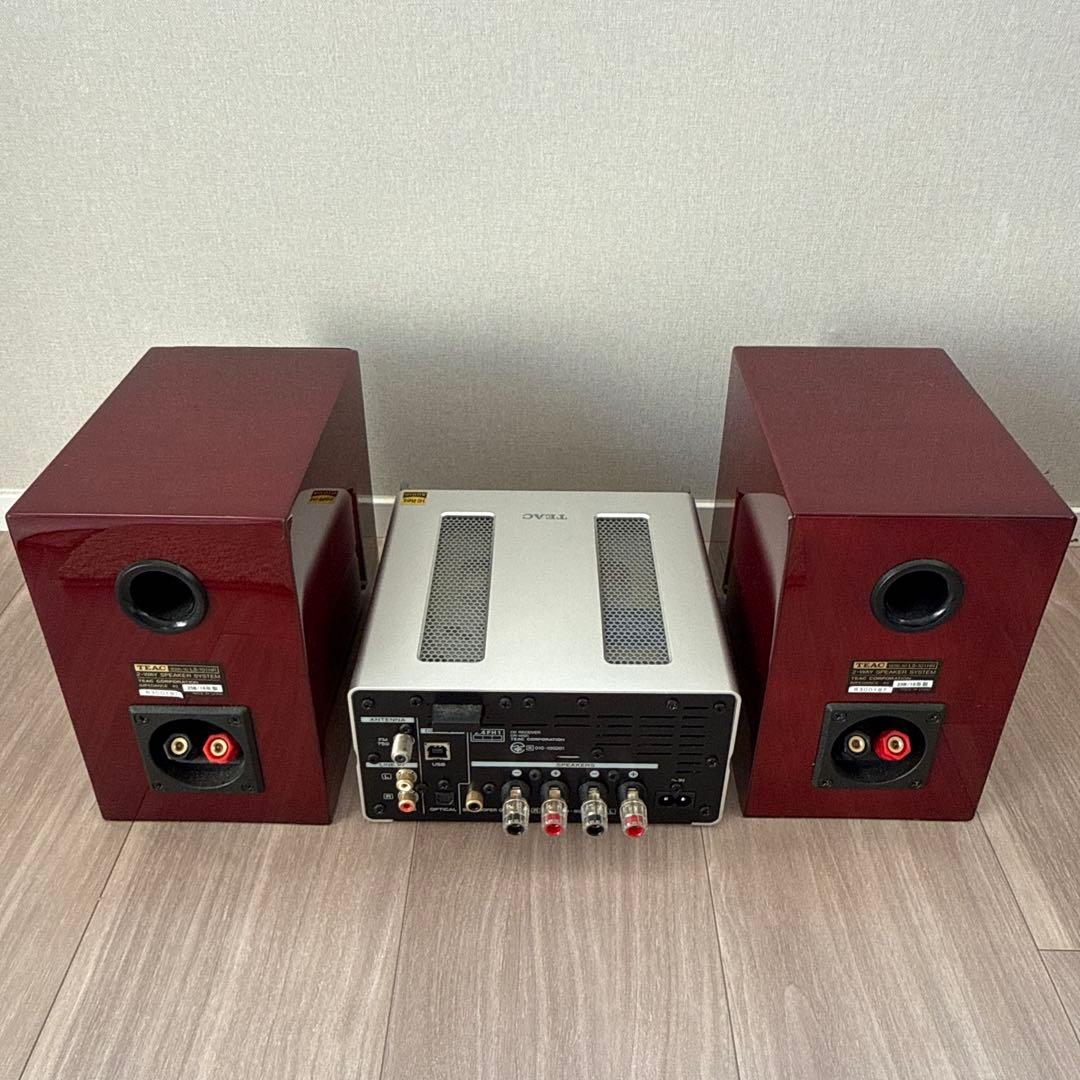 【美品】TEAC CR-H101 LS-101HR CDレシーバー スピーカー