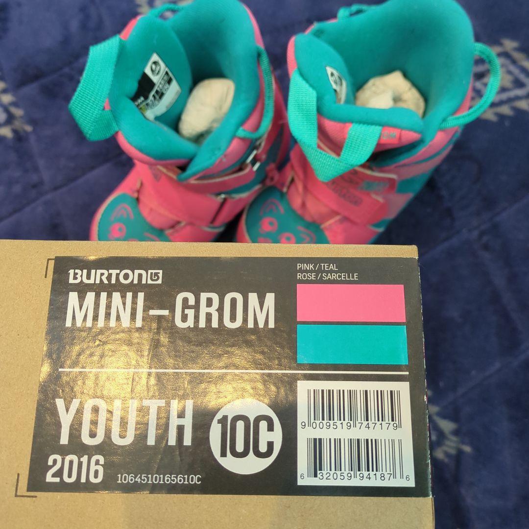 Burton Mini-Grom 子ども用スノーボードブーツ 10C