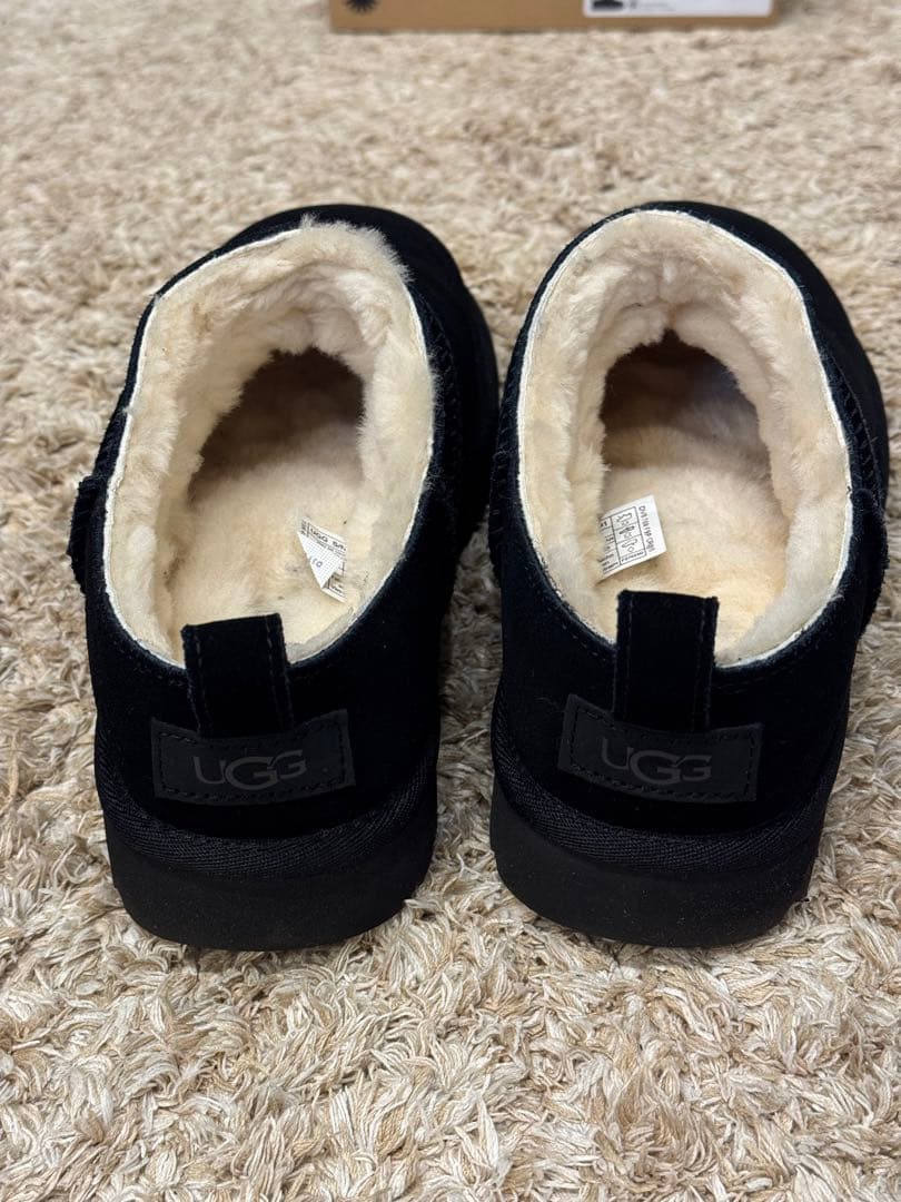 靴 UGG CLASSIC MICRO Black 25cm
