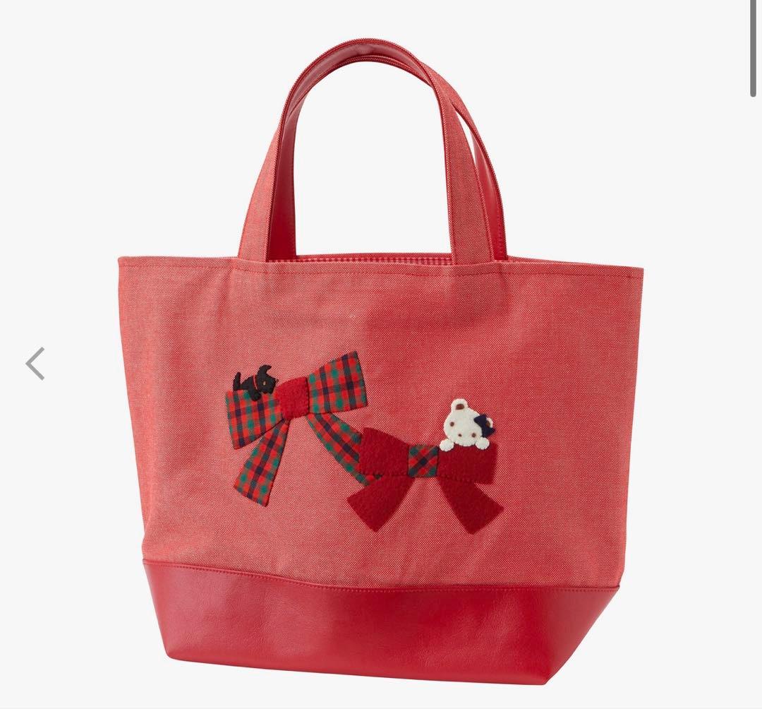 新品　未使用　ファミリア　familiar バッグ　赤　RD