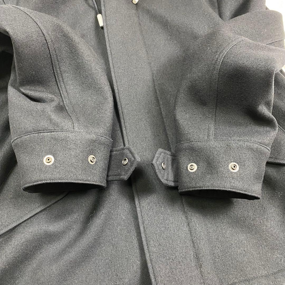 極美品✨ザリラクス ウールモッズコート 2way ブラック 46 実寸L相当