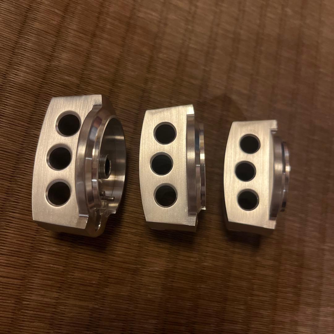 FJクルーザー　ドレイクオフロード　エアコンノブ パッケージ付き　アルミ製