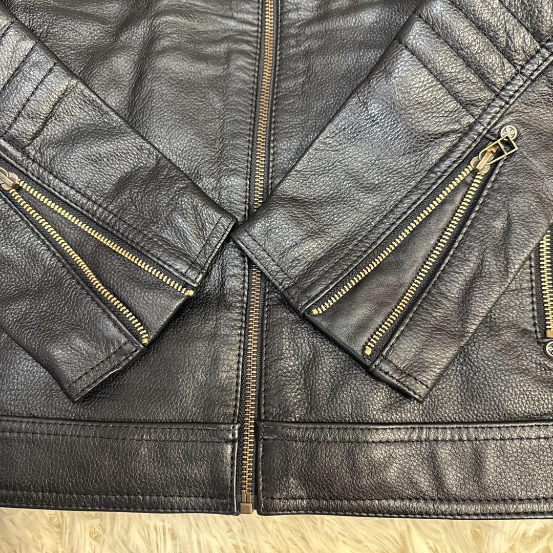 新品タグ付き　URBAN BARON ライダースジャケット オールレザー　刺繍