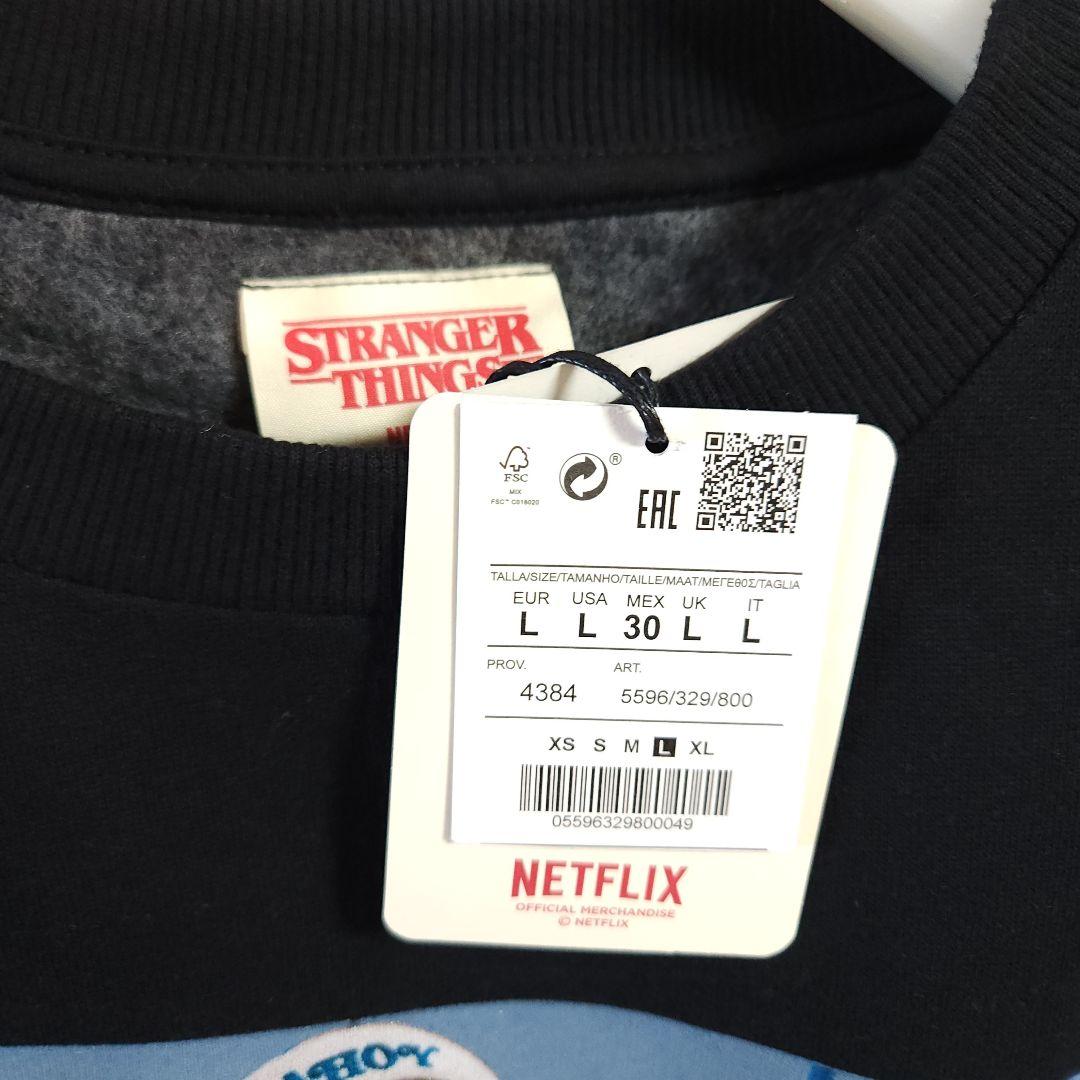未使用 ストレンジャーシングス スウェット ロビン ブラック
