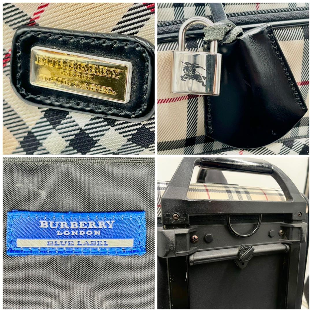 【極美品/希少】バーバリーブルーレーベル キャリーバッグ ノバチェック 旅行 鞄