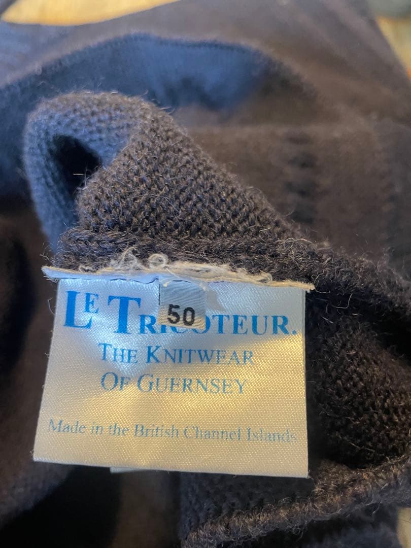 Le Tricotuer ルトリコチュール ガンジーセーター (ネイビー/50)