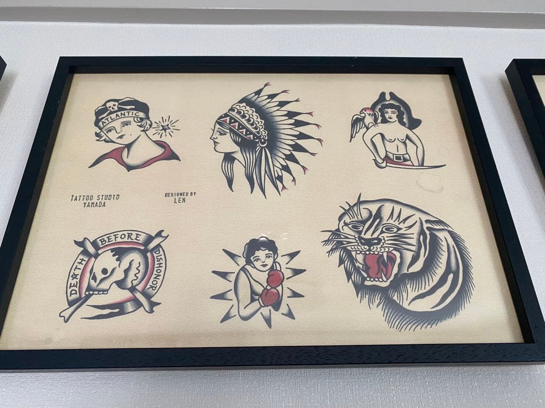 山*田様 タトゥーフラッシュ　4点セット　額付 オモシーチャンネル　山田レン