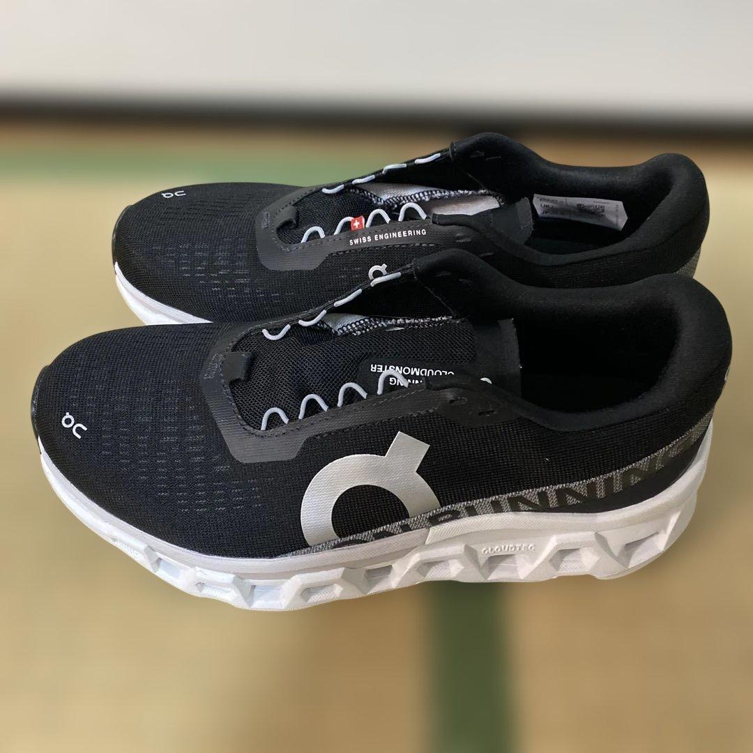 On クラウドモンスター2 ブラック スニーカー 25.5 送料無料