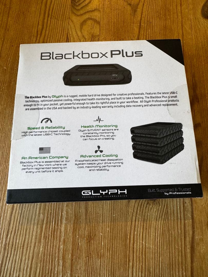 外付けハードディスク・ドライブ Glyph Blackbox Plus 7.68TB SSD