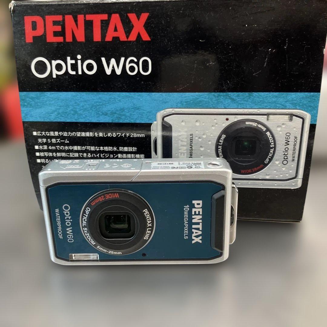 PENTAX Optio W60 バッテリー2個付き 防水デジカメ