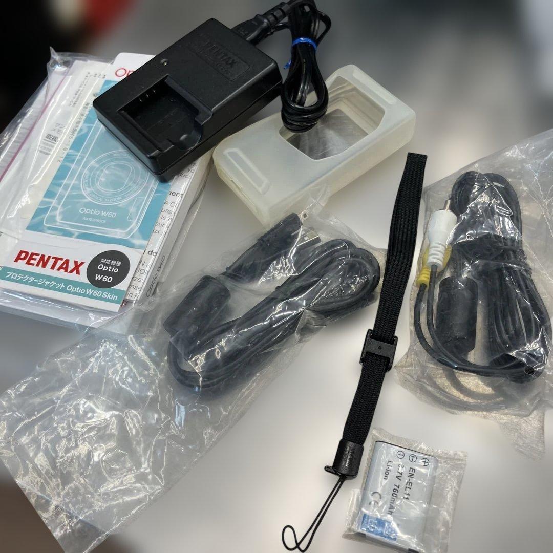 PENTAX Optio W60 バッテリー2個付き 防水デジカメ