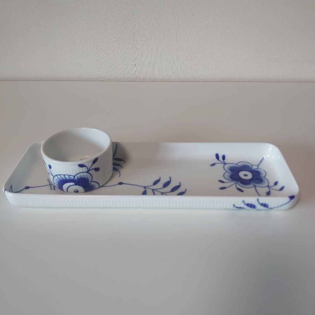 ロイヤルコペンハーゲン　ブルーフルーテッドメガ　ディッシュ&スフレ