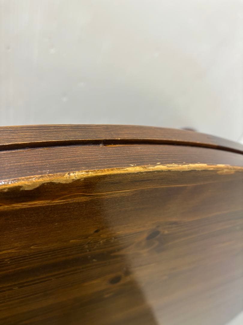 【リペア済み】　125折りたたみ丸テーブル　ちゃぶ台　丸座卓　円形ローテーブル