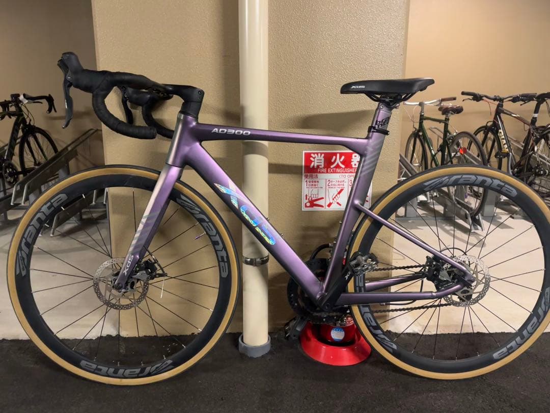 XDSのAD300ロードバイク パープル