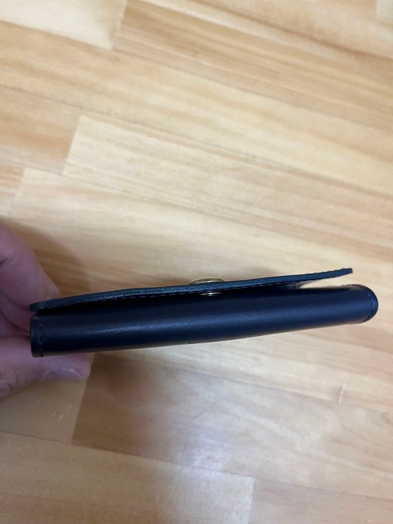 グレンロイヤルGLEN ネイビー レザー 名刺入れ