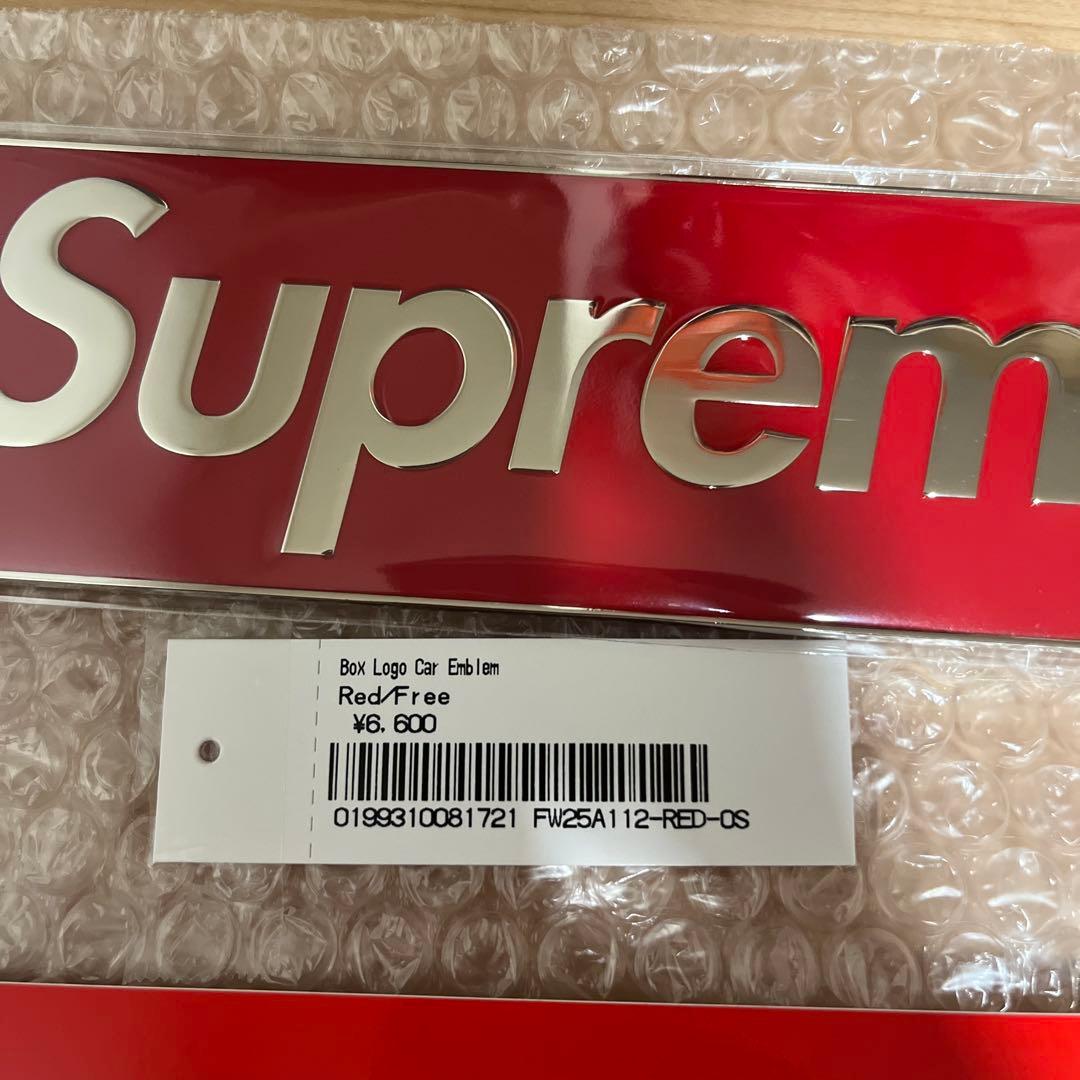 小物 supreme Box Logo Car Emblem