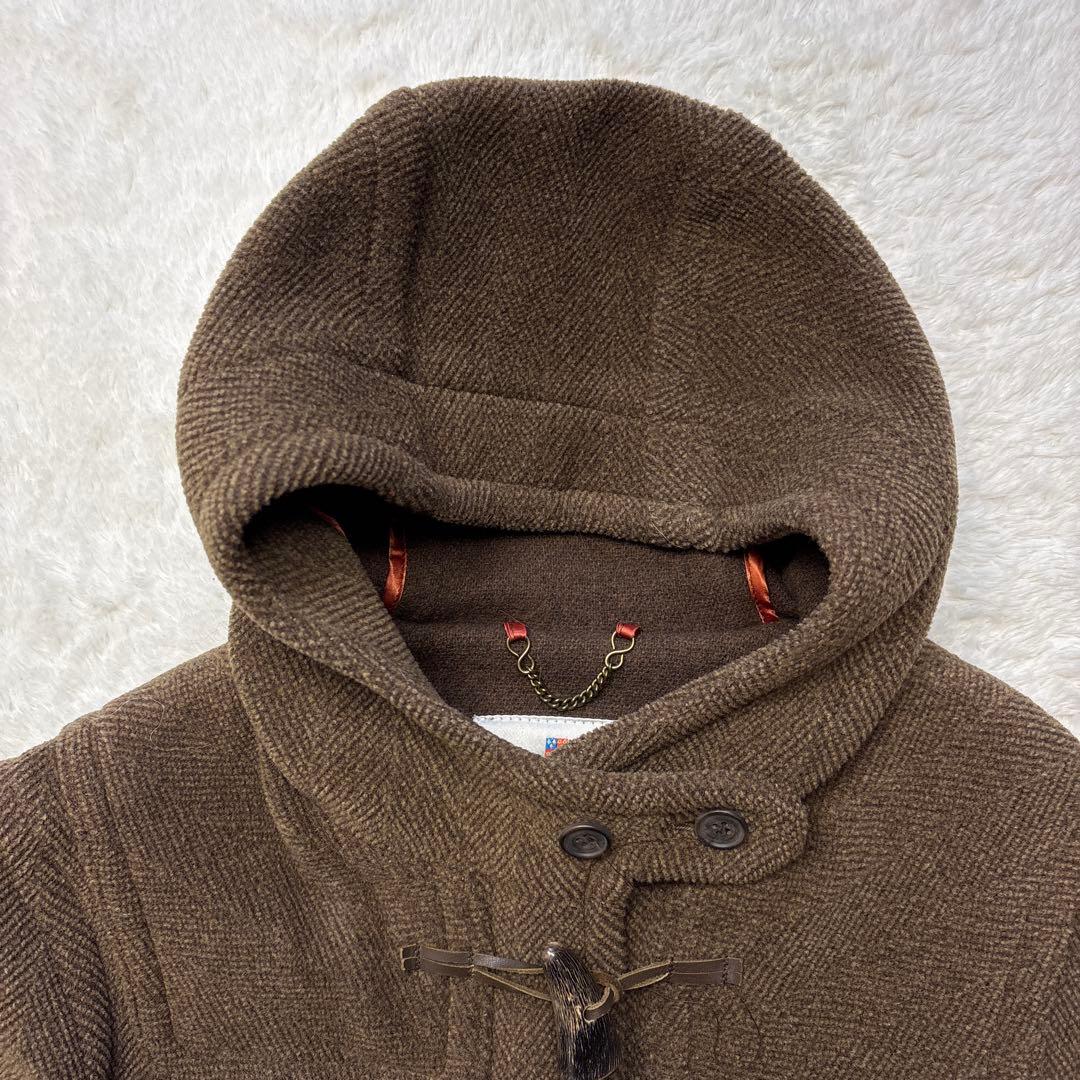 モンゴメリー チベット社　英国製　ヘリンボーンダッフルコート　ムーアブルック