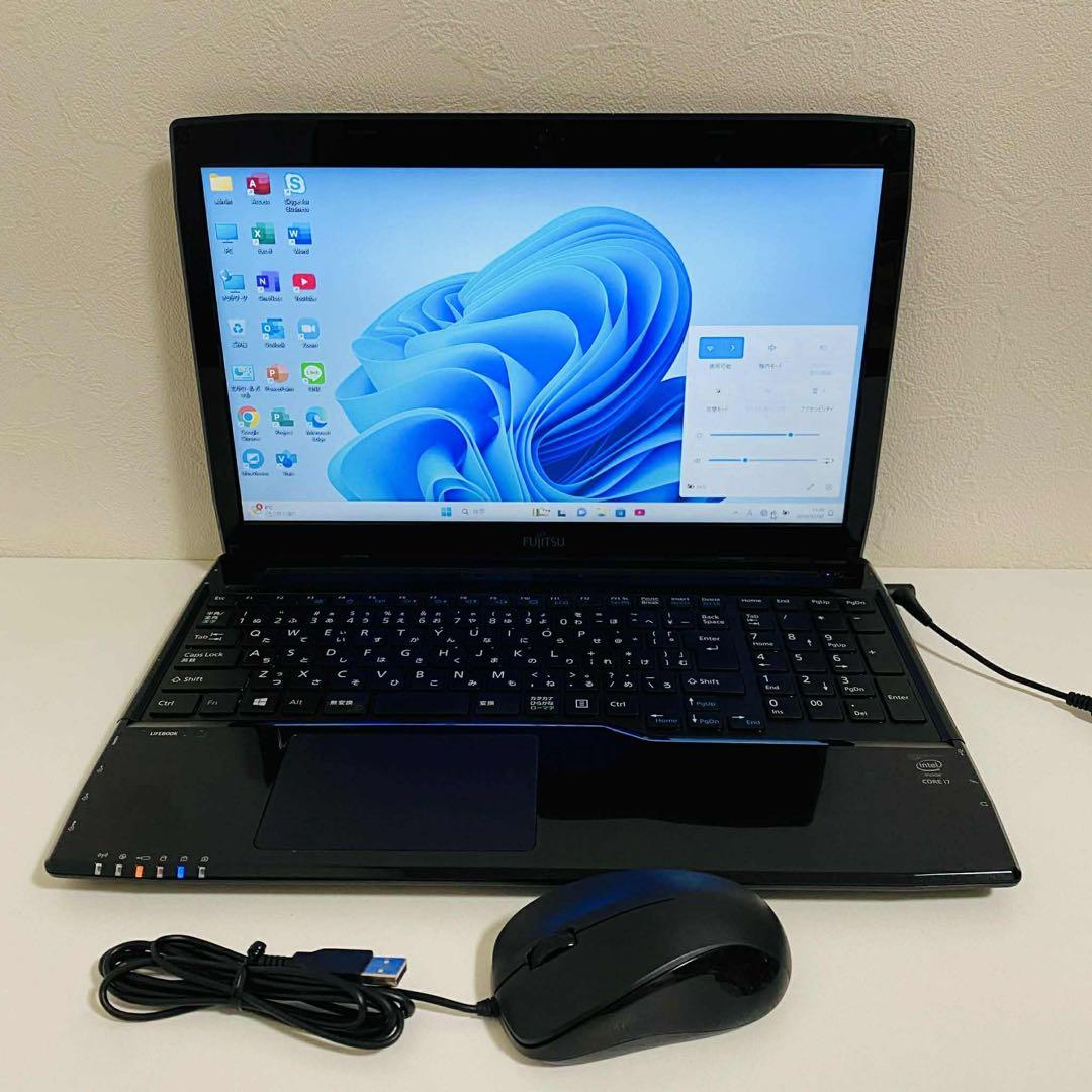 Y102 富士通ノートパソコンcore i7メモリ8G SSD高速Win11