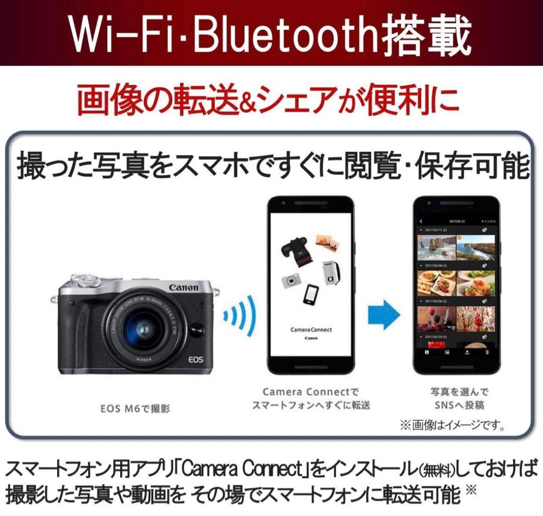 Canon ミラーレス一　EOS M6 レンズキットEF-M15-45mm