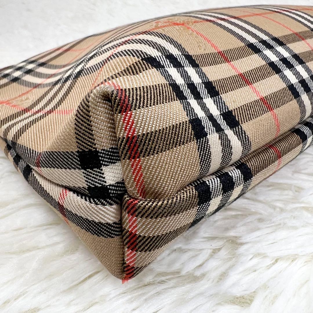 バーバリー Burberrys ノバチェック ポーチ 月桂樹 シャドーホース