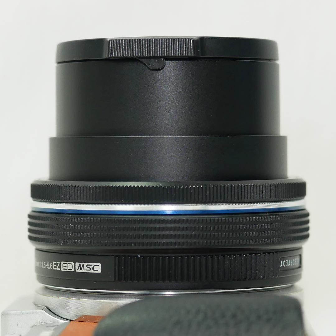 オリンパス電動パンケーキレンズ M.ZUIKO 14-42mm+自動開閉キャップ